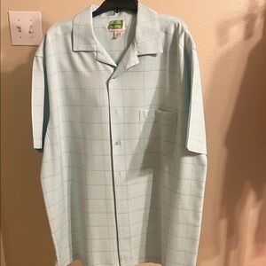Men's Light Blue Checkered Casual Shirt